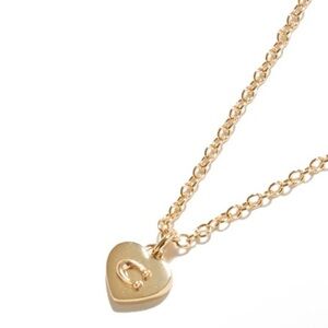 Coach Gold Heart Pendant Necklace